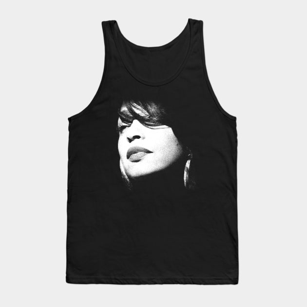 Black STYLE Sade Adu Singgle album Tank Top by olerajatepe